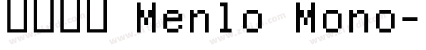 微软雅黑 Menlo Mono字体转换